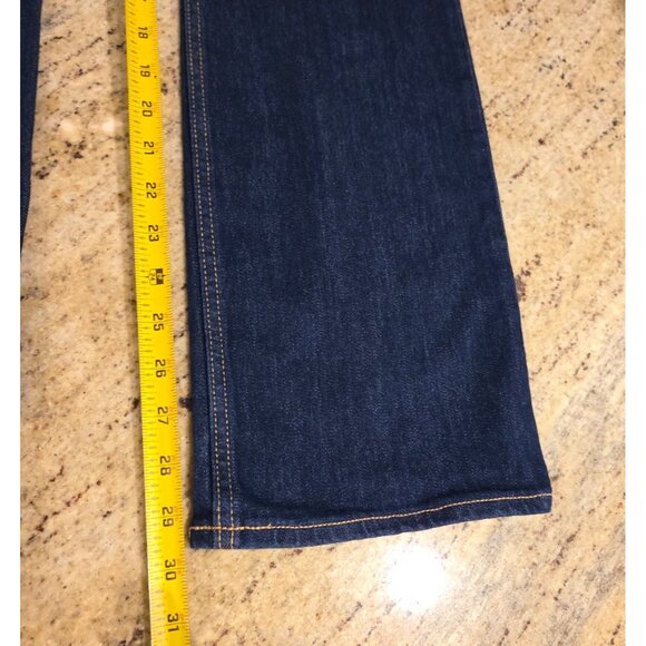 Old Navy Jeans Womens Size 14 Blue Wow Bootcut Mid Rise Dark Wash Denim Stretch - Picture 4 of 13